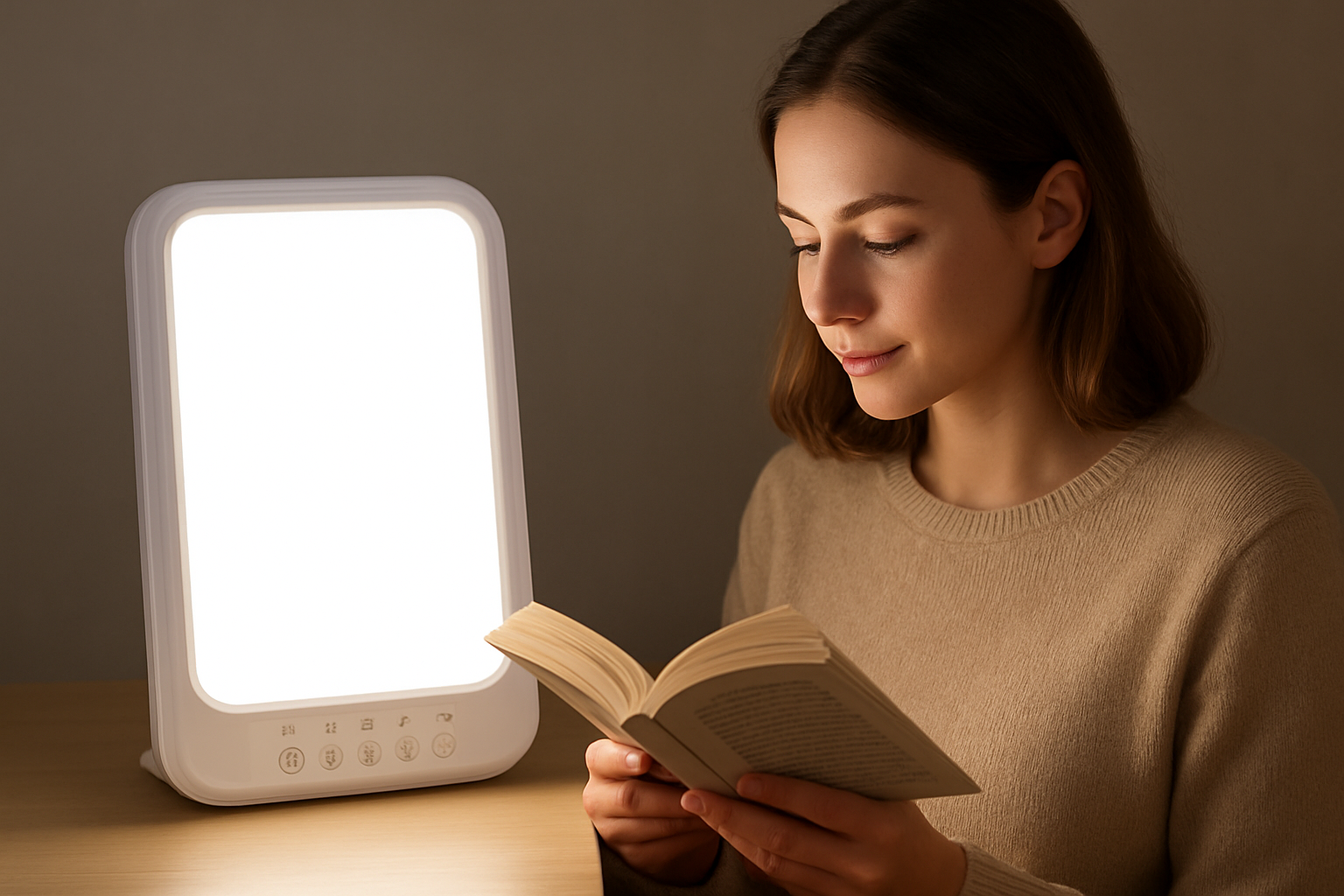 Lampe de luminothérapie intelligente